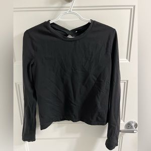 Lululemon open back black long sleeve!